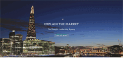 Desktop Screenshot of explainthemarket.com